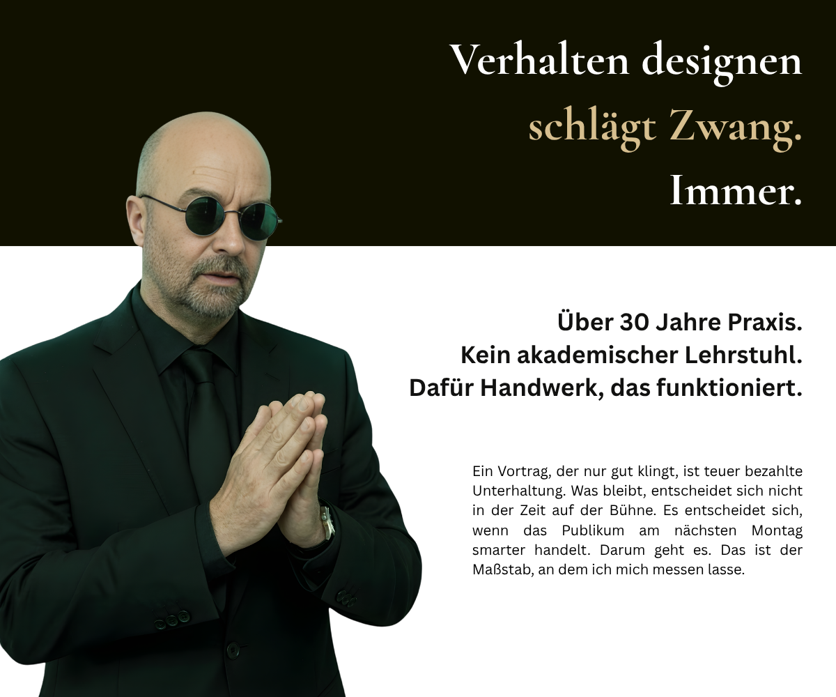 Wolfgang Gehrer - Keynote Speaker - Verhaltensarchitekt - Redner Vortäge